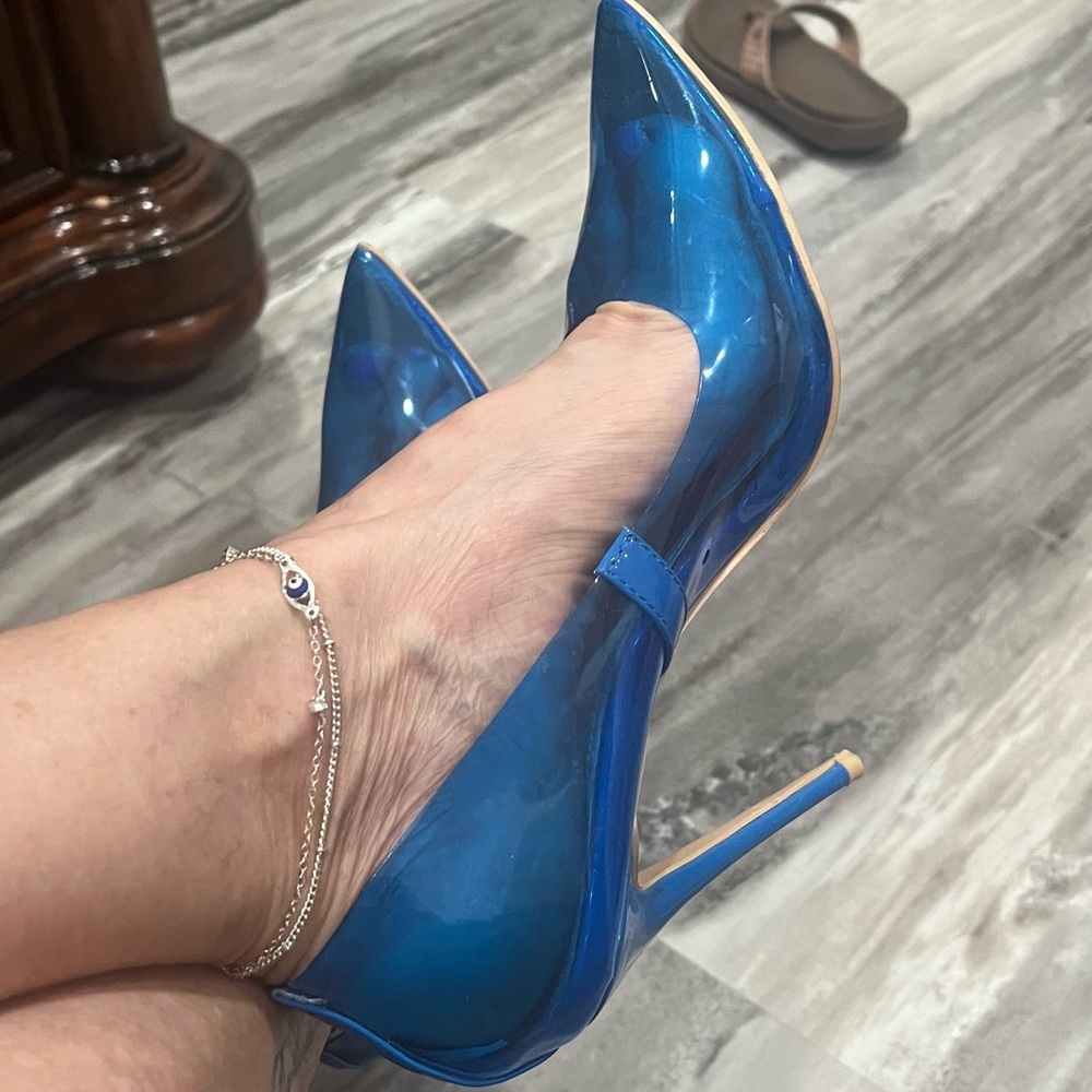 Blue Transparent Heels - Picture 5 of 5